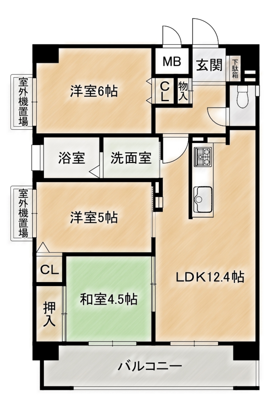 グローバル城陽寺田（中古マンション）＿2180万円
