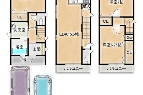 メイン画像：京田辺市草内五反田（新築戸建）＿2680万円